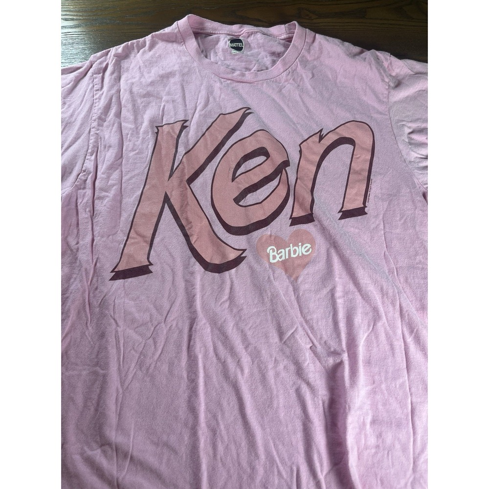 2019 Licensed Mattel 'Ken' Barbie Movie Pink Graphic Print T-shirt Unisex Large
